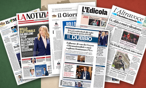 Thumbnail per Bollo, Europa e Gaza dividono le prime pagine