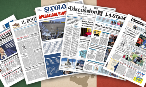 Thumbnail per Carburanti, Papa e guerra: i giornali si dividono