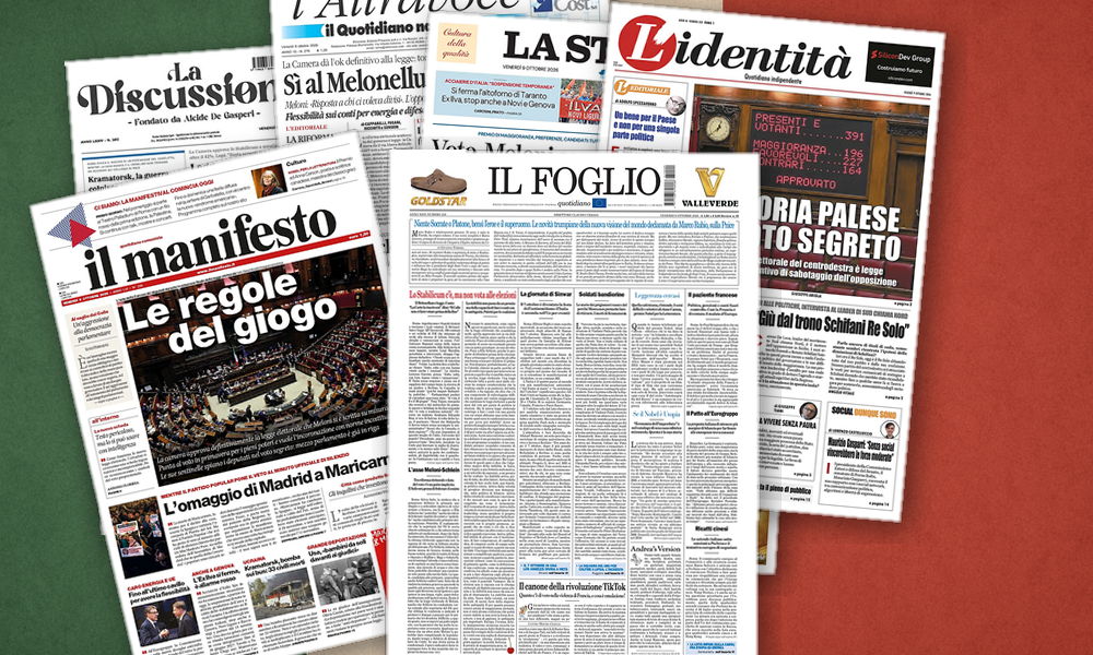 Collage delle prime pagine analizzate: Melonellum, guerra e identità: giornali in trincea