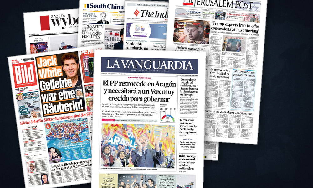 Collage delle prime pagine analizzate: Priorità divise, uno sguardo condiviso