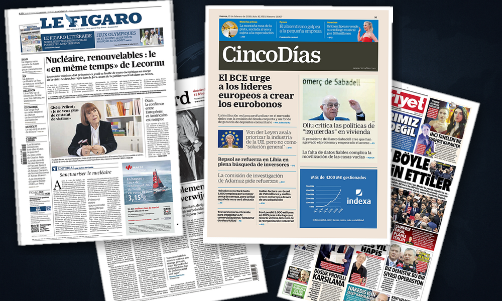 Collage delle prime pagine analizzate: Strage canadese, riforme e scontri istituzionali