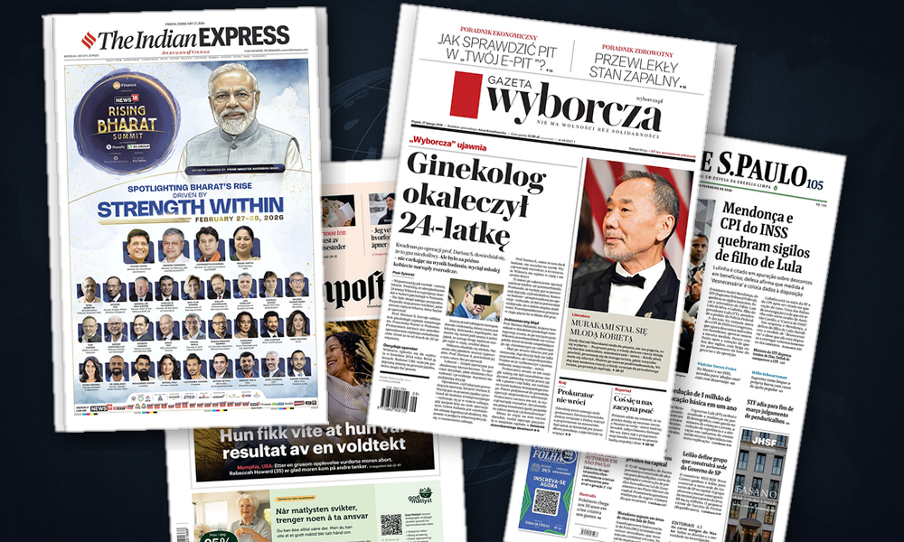 Collage delle prime pagine analizzate: Scontri istituzionali e sfide tech