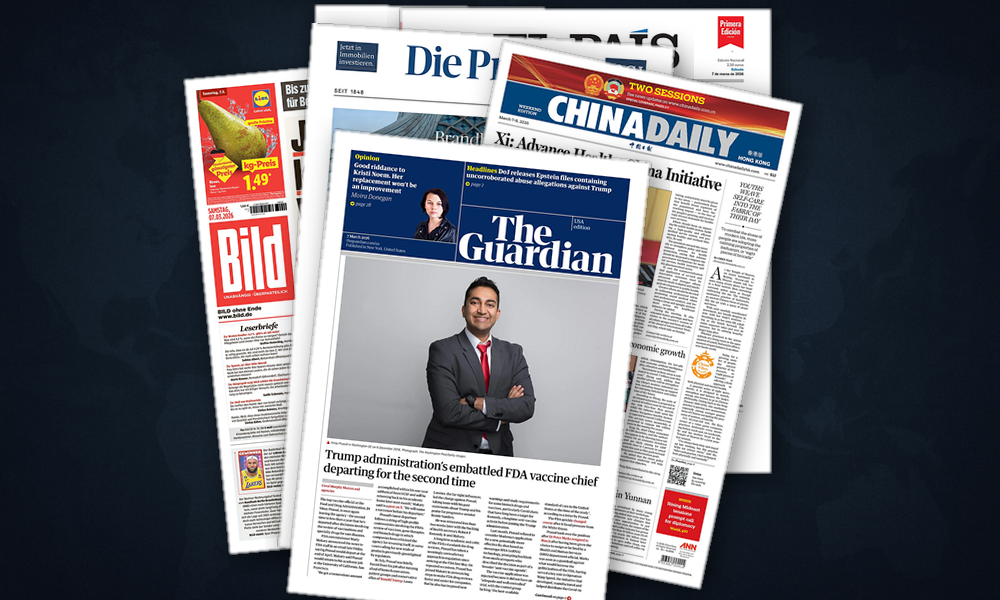 Collage delle prime pagine analizzate: Guerra, energia e istituzioni dividono le Americhe