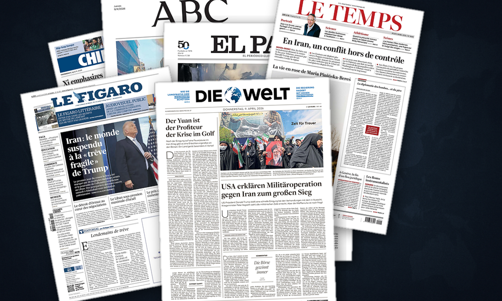 Collage delle prime pagine analizzate: Tregua fragile, mercati e istituzioni in fermento