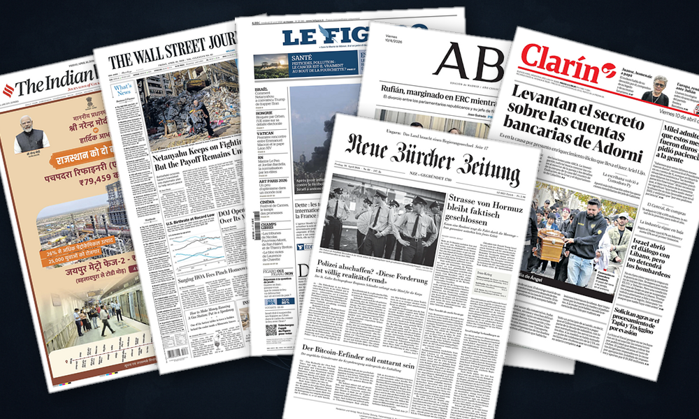 Collage delle prime pagine analizzate: Tregua fragile, istituzioni in allarme