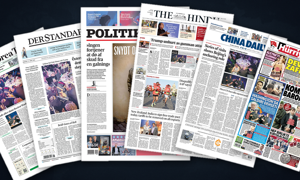 Collage delle prime pagine analizzate: Sicurezza sotto pressione e ansie economiche