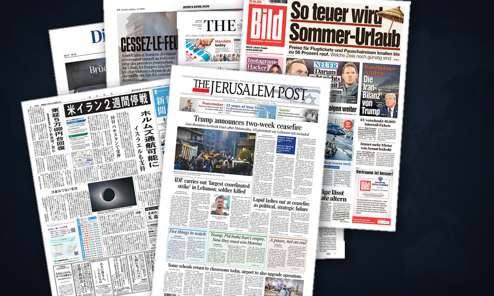 Collage delle prime pagine analizzate: Cessate il fuoco fragile, Asia in allerta