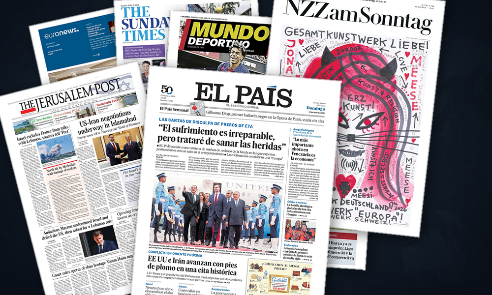 Collage delle prime pagine analizzate: Asia-Pacifico tra Islamabad e Hormuz