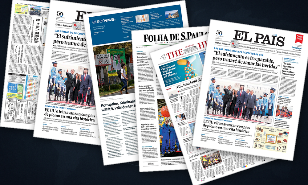 Collage delle prime pagine analizzate: Islamabad e ansie europee