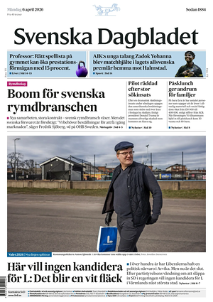 Svenska Dagbladet prima pagina