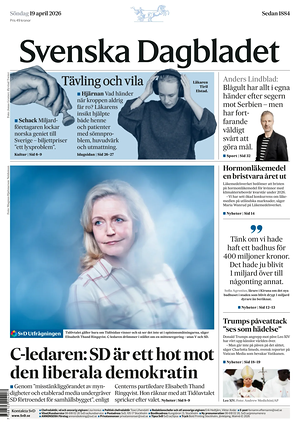 Svenska Dagbladet prima pagina