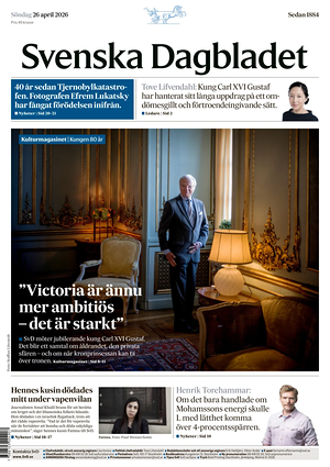 Prima pagina Svenska Dagbladet di oggi - Quotidiano estero