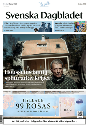 Prima pagina Svenska Dagbladet di oggi - Quotidiano estero