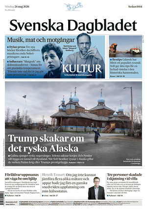 Prima pagina Svenska Dagbladet di oggi - Quotidiano estero