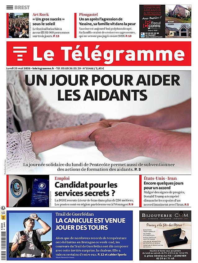 Une de None du jour - Presse 25 mai 2026