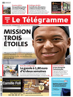 Une de None du jour - Journal régional