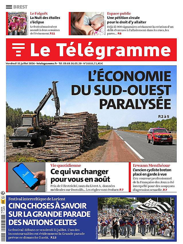 Une de None du jour - Presse 31 juillet 2026
