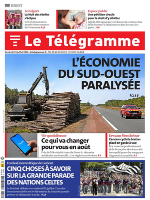 Une de None du jour - Journal régional