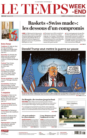 Prima pagina Le Temps di oggi - Quotidiano estero