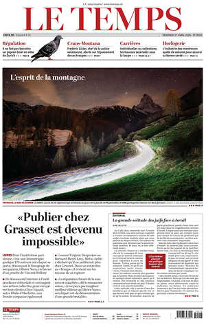 Prima pagina Le Temps di oggi - Quotidiano estero