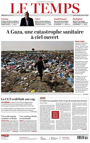 Prima pagina Le Temps di oggi - Quotidiano estero