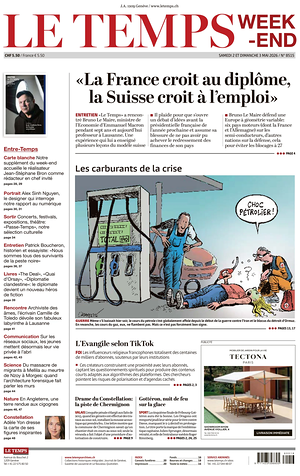 Le Temps prima pagina