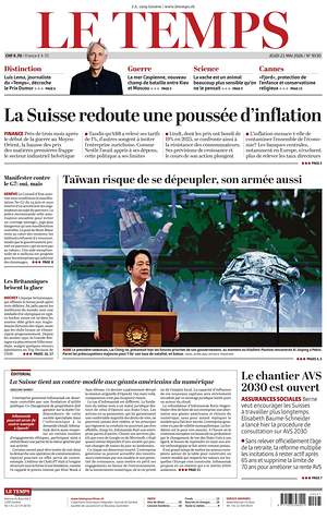 Prima pagina Le Temps di oggi - Quotidiano estero