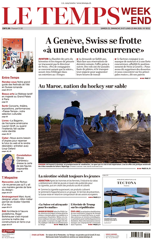 Prima pagina Le Temps di oggi - Quotidiano estero