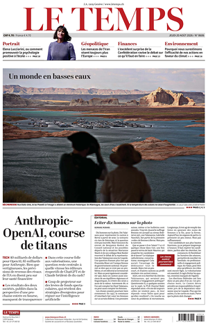 Prima pagina Le Temps di oggi - Quotidiano estero