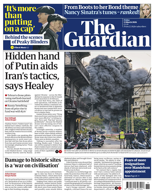 Prima pagina The Guardian di oggi - Quotidiano estero