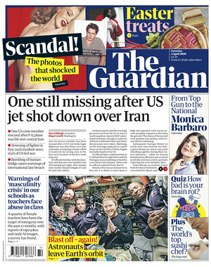 Prima pagina The Guardian di oggi - Quotidiano estero