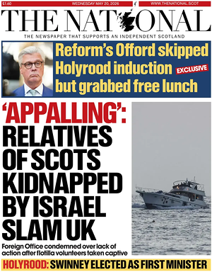 The National | Scotland front page