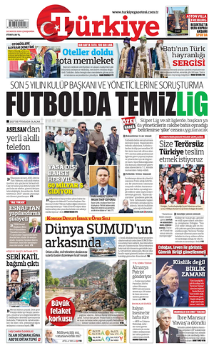 Türkiye front page