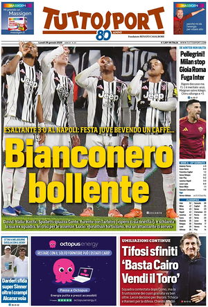 Prima pagina Tuttosport di oggi - Quotidiano sport