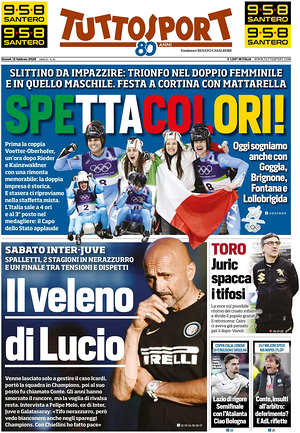 Prima pagina Tuttosport di oggi - Quotidiano sport