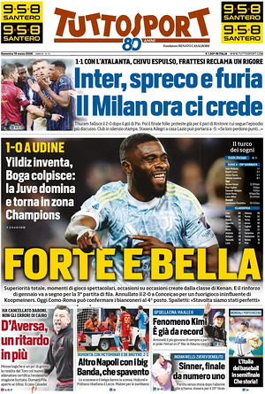 Prima pagina Tuttosport di oggi - Quotidiano sport