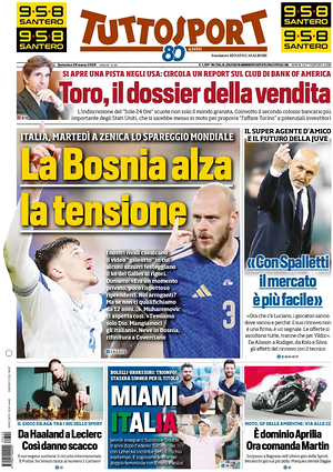 Prima pagina Tuttosport di oggi - Quotidiano sport