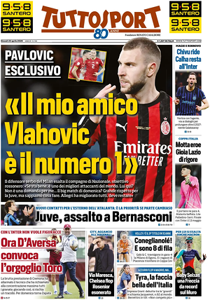 Prima pagina Tuttosport di oggi - Quotidiano sport