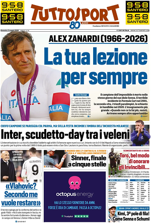 Prima pagina Tuttosport di oggi - Quotidiano sport