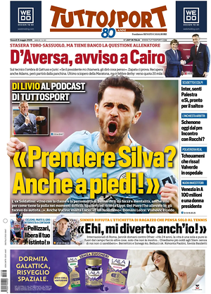Prima pagina Tuttosport di oggi - Quotidiano sport