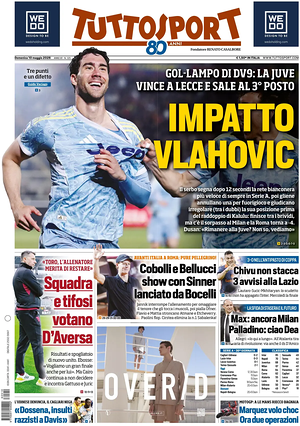 Prima pagina Tuttosport di oggi - Quotidiano sport