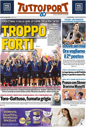 Prima pagina Tuttosport di oggi - Quotidiano sport