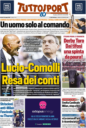 Prima pagina Tuttosport di oggi - Quotidiano sport