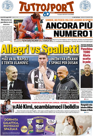 Prima pagina Tuttosport di oggi - Quotidiano sport