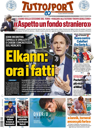 Prima pagina Tuttosport di oggi - Quotidiano sport
