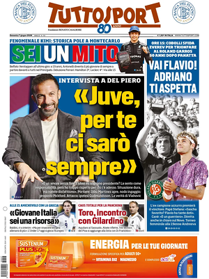 Prima pagina Tuttosport di oggi - Quotidiano sport