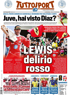 Prima pagina Tuttosport di oggi - Quotidiano sport
