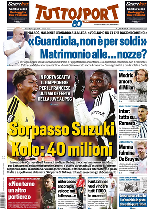 Prima pagina Tuttosport di oggi - Quotidiano sport