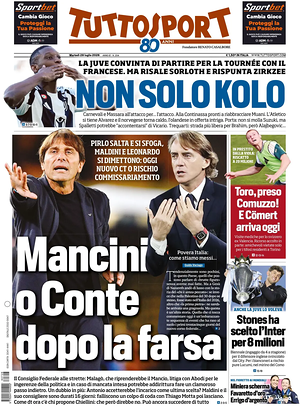 Prima pagina Tuttosport di oggi - Quotidiano sport