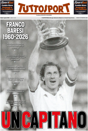 Prima pagina Tuttosport di oggi - Quotidiano sport